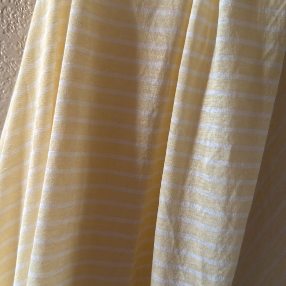 NWT Jenni Light Yellow Striped Wrap Scarf one size wear in multiple ways - Picture 11 of 11